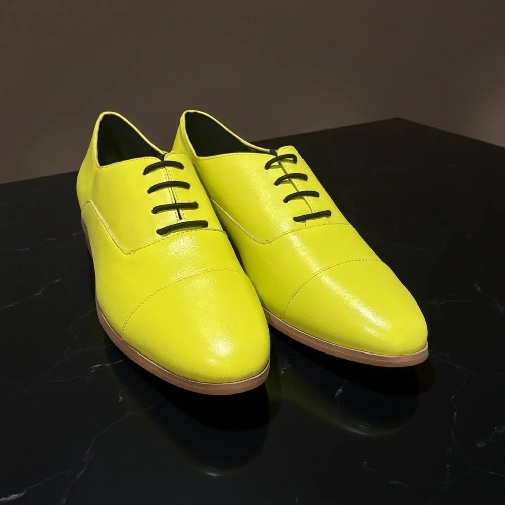 kate spade Women's Neon Yellow Oxfords